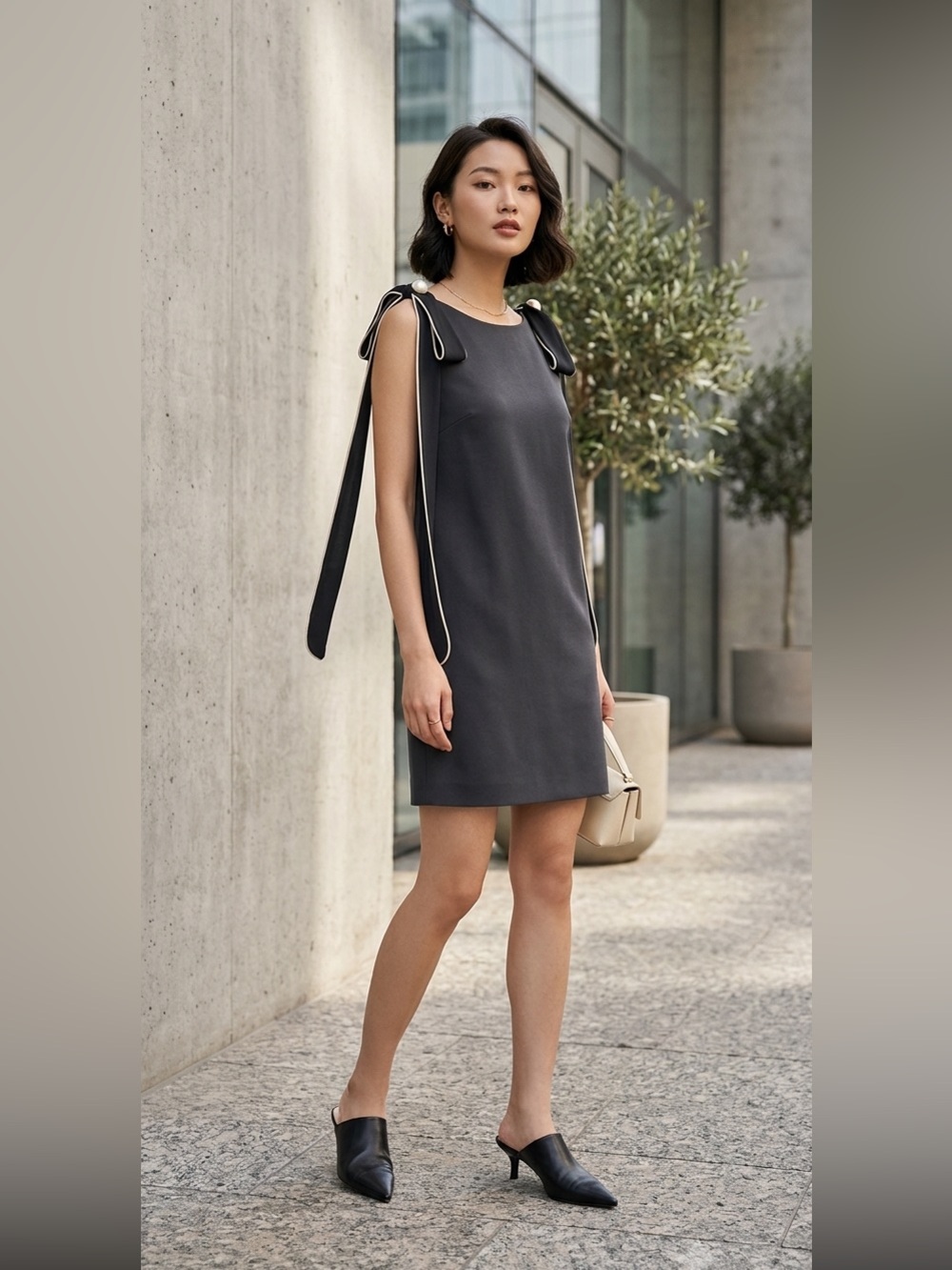 Elisabetta Franchi Black Sheath Dress